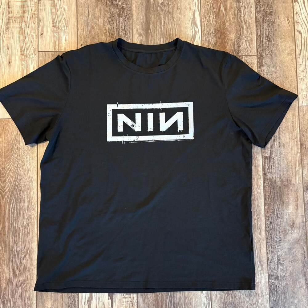 Nine Inch Nails NIN Logo T Shirt Black Mens 3XL Band Tee